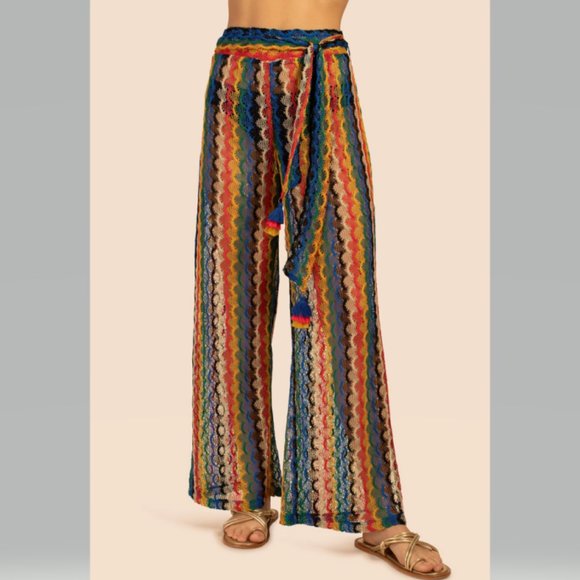 Trina Turk Other - Trina Turk Iseree Crochet Sheer Cover Up Pants NWT